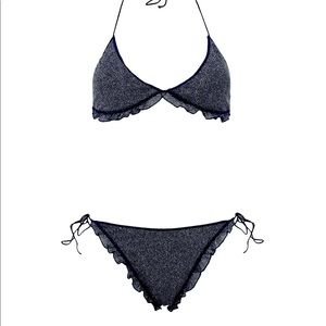 Oseree Shine Voila Night Blue Shimmer Bikini S